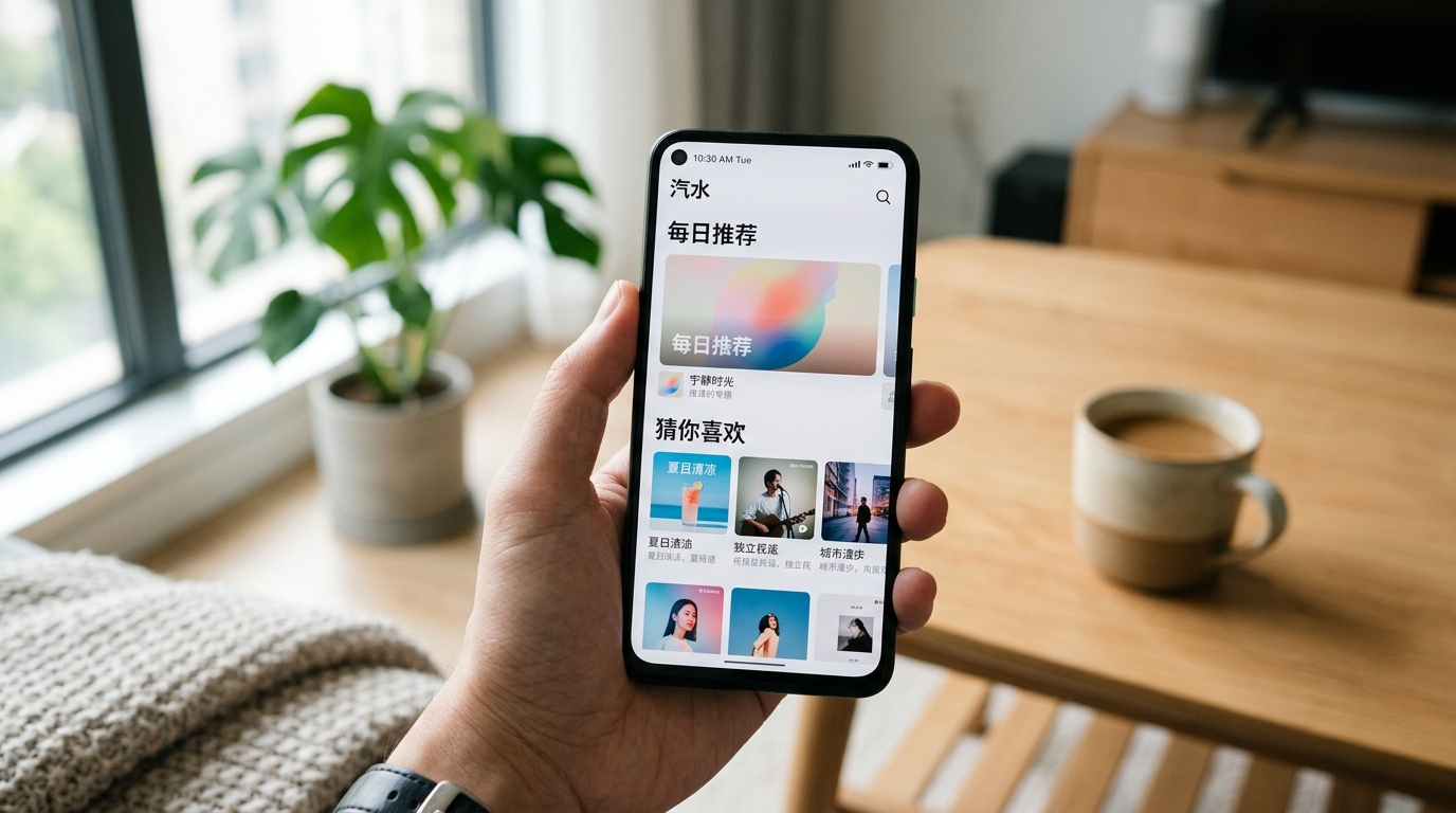 汽水音乐优缺点分析 推荐算法界面