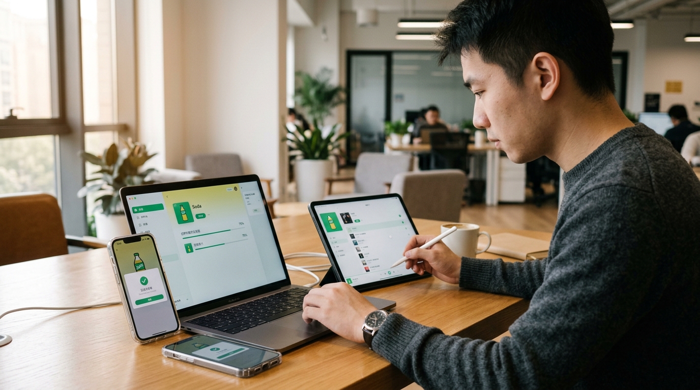 汽水音乐在多平台设备上下载安装的示意图