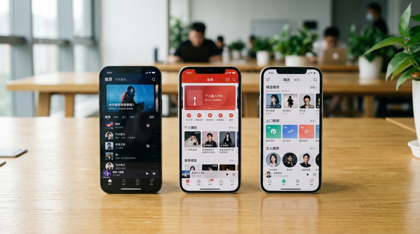汽水音乐、网易云音乐、QQ音乐三大平台功能对比