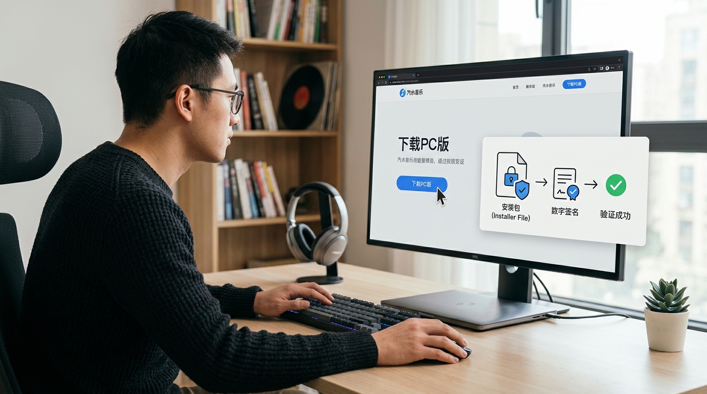 汽水音乐电脑版下载页面示意图